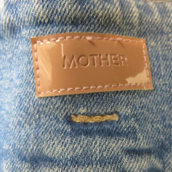 MOTHER size 32 The Pixie Bandit Starlet Sneak Straight Leg Jeans NEW - Picture 3 of 9
